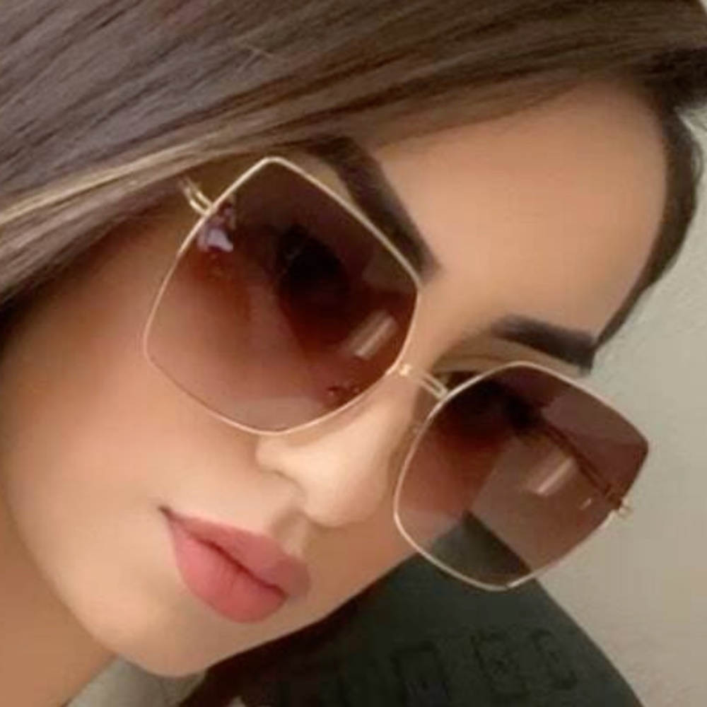 Luxe Square Bug Eye Ombre Sunglasses